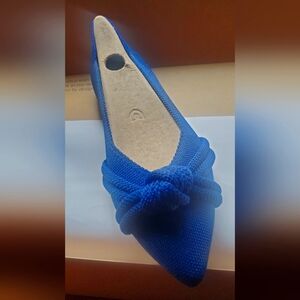Rothy's blue knot flats 7 1/2